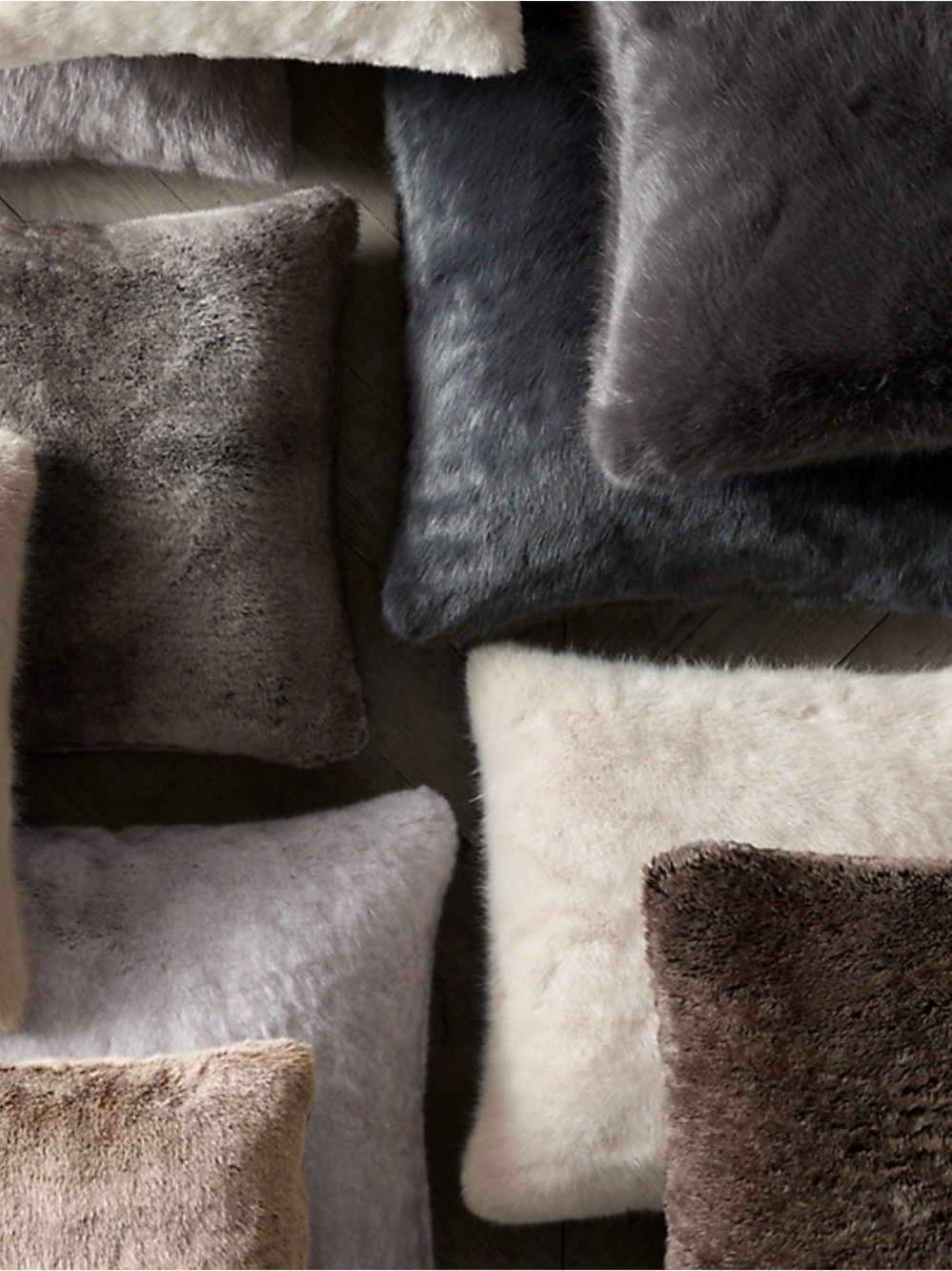 Restoration Hardware LUXE FAUX FUR PILLOW COVER - SQUARE